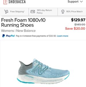 Light Blue New Balance Fresh Foam 1080v10